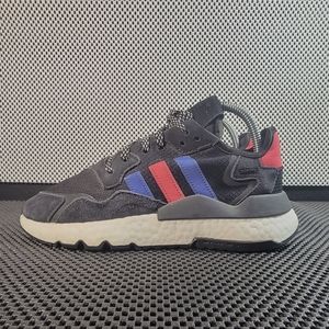 Adidas Nite Jogger Black Royal Scarlet Size 7